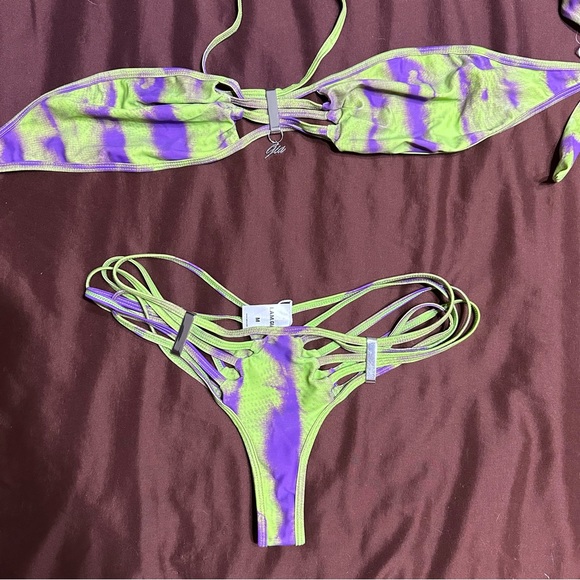 NWT I.AM.GIA KIORA BIKINI BOTTOM purple/green dye - Picture 10 of 10
